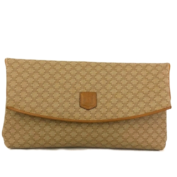 Celine Macadam Signiture Mono Beige Clutch Bag (EUC)✨️🖤✨️ - Picture 1 of 10